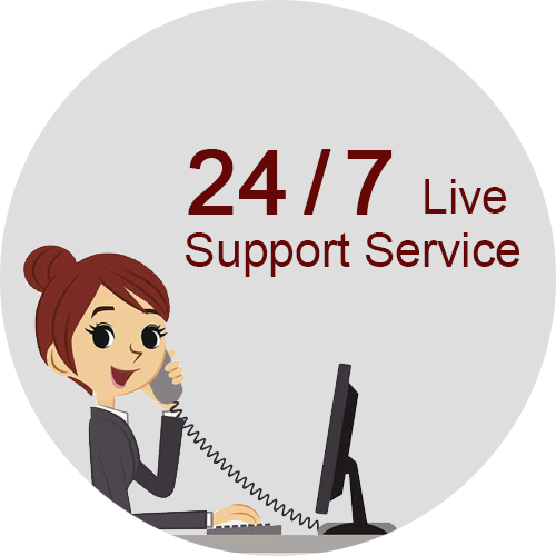 24/7 Live support Service